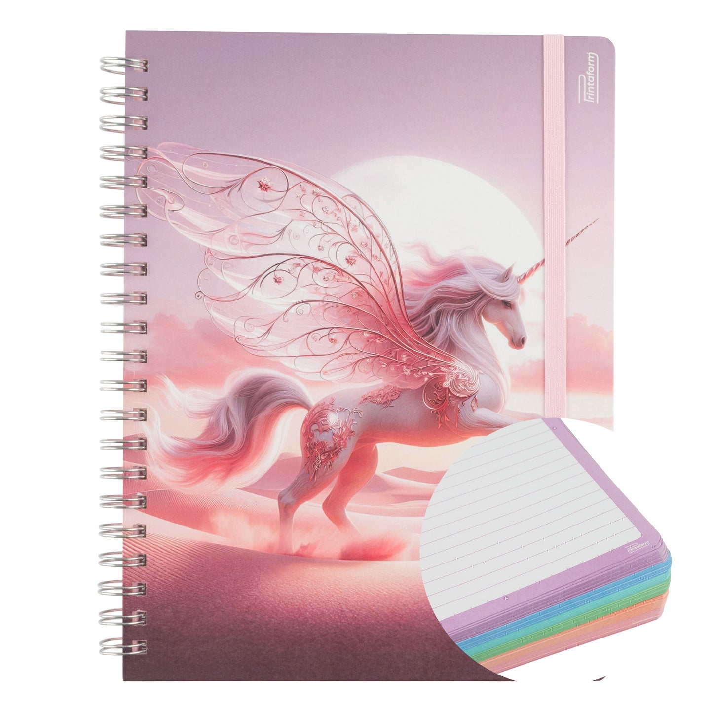 Libreta Profesional Universitaria Unicornios, 200h