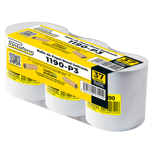 Rollo Bond Satinado 57mm x 37m, 1190