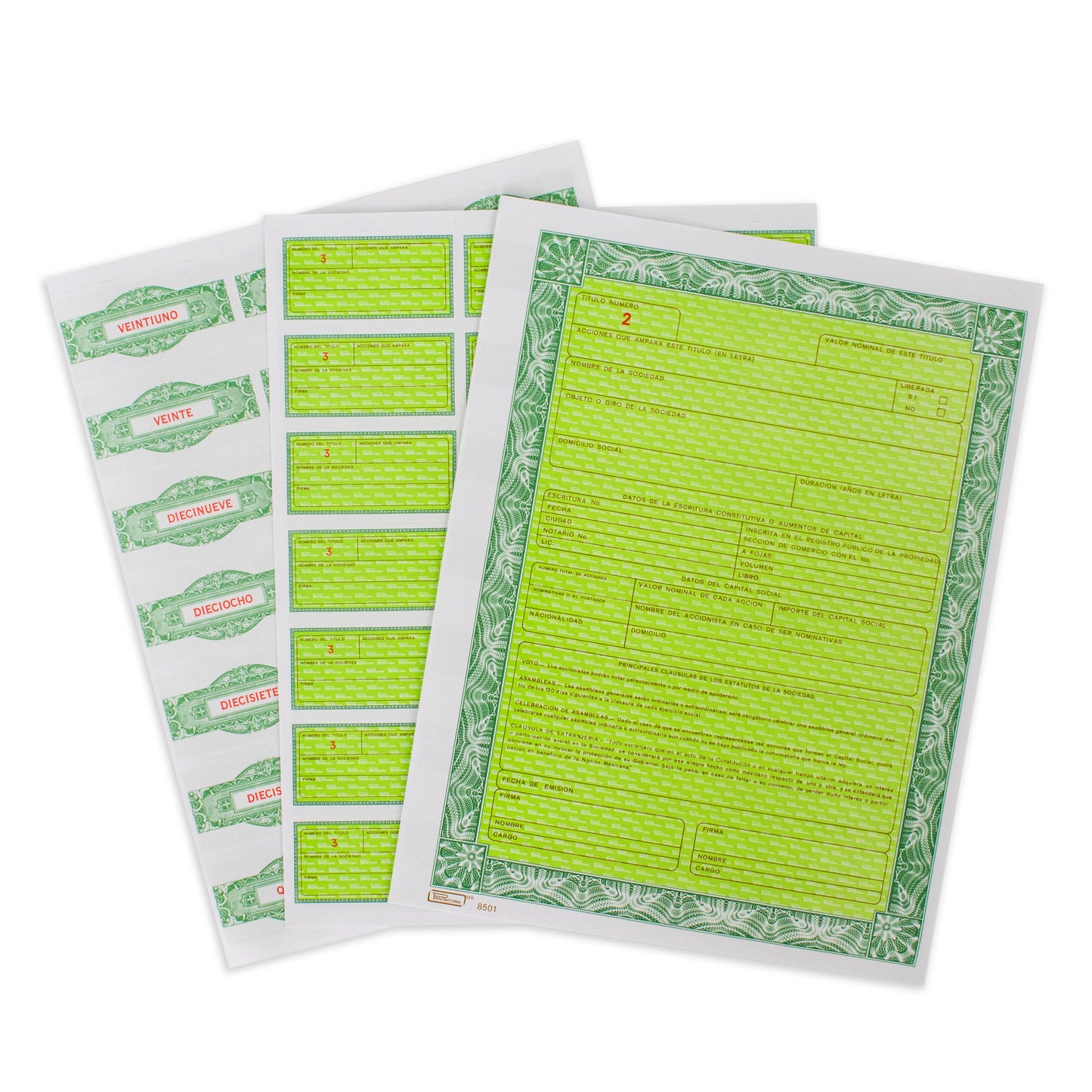 Paquete de Acciones B-8501