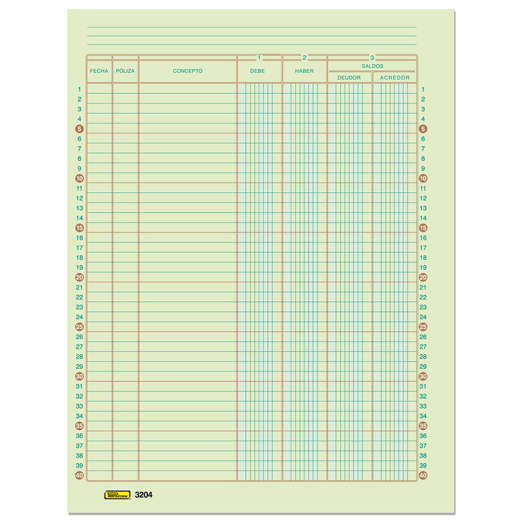 Auxiliar Cuenta Corriente B-3204 (Paq. 3 blocks)