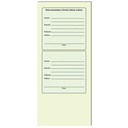 Pagaré B-8600 (Pq. 3 blocks)