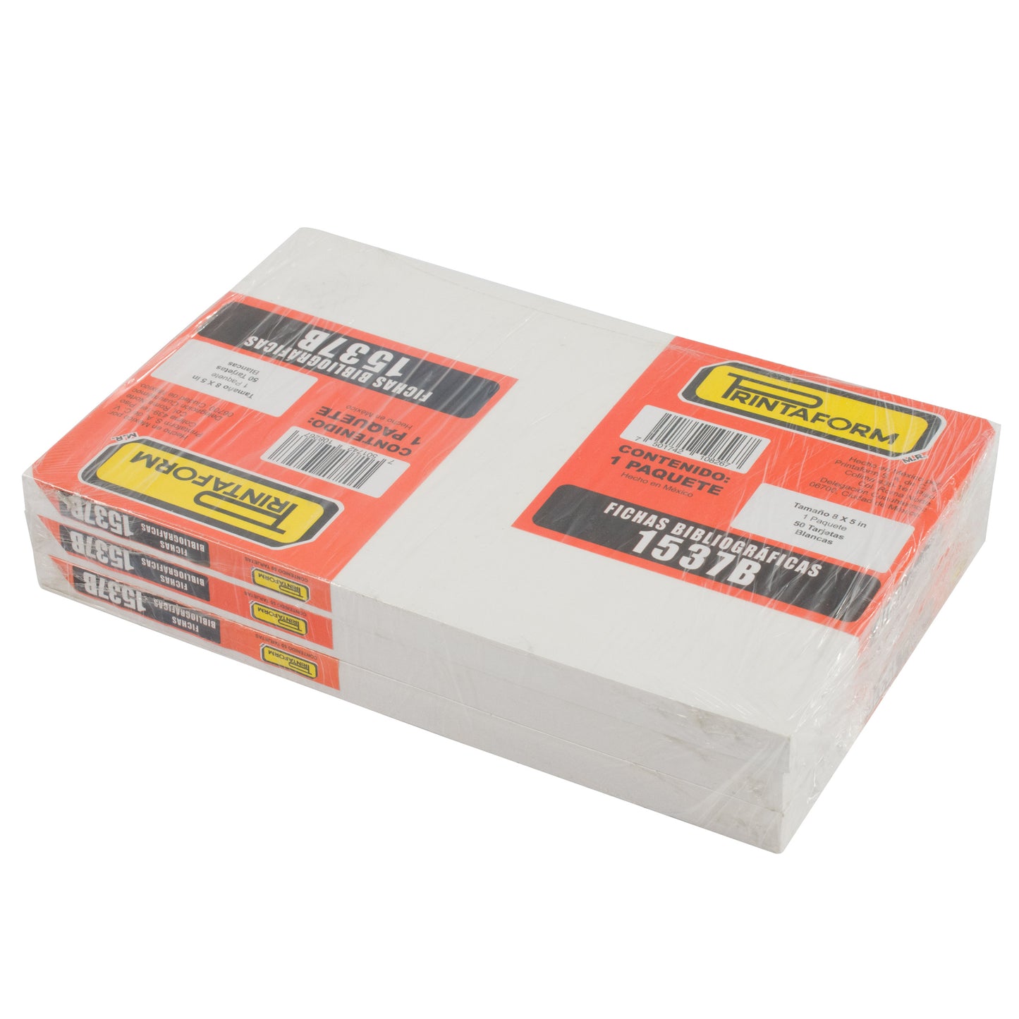 Ficha Bibliográfica, 1537B (Pack c/3)
