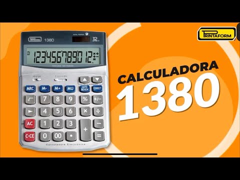 Calculadora Electrónica Portátil mod. 1380