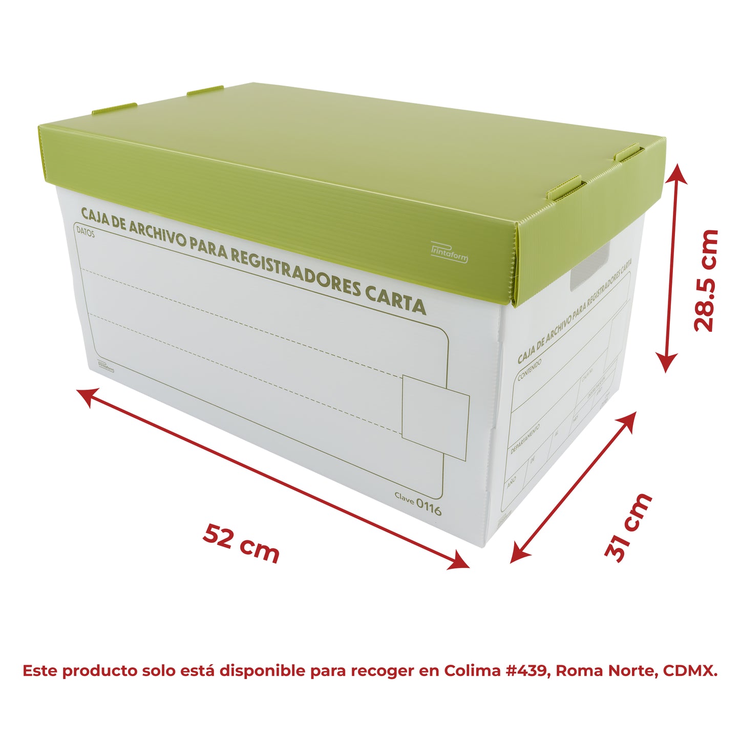 Kit Caja de Archivo + 6 Registradores tamaño carta