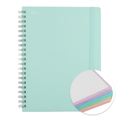 Libreta Universitaria Arcoiris Pastel, Profesional pasta dura, 200 hojas