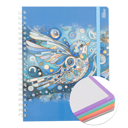 Libreta Profesional Universitaria Aves, pasta dura, 200h