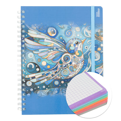 Libreta Profesional Universitaria Aves, pasta dura, 200h