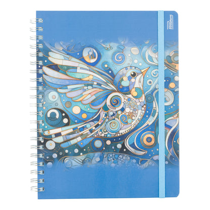 Libreta Profesional Universitaria Aves, pasta dura, 200h