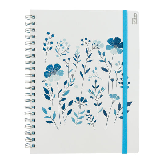 Libreta Universitaria Floral Profesional 200 hojas