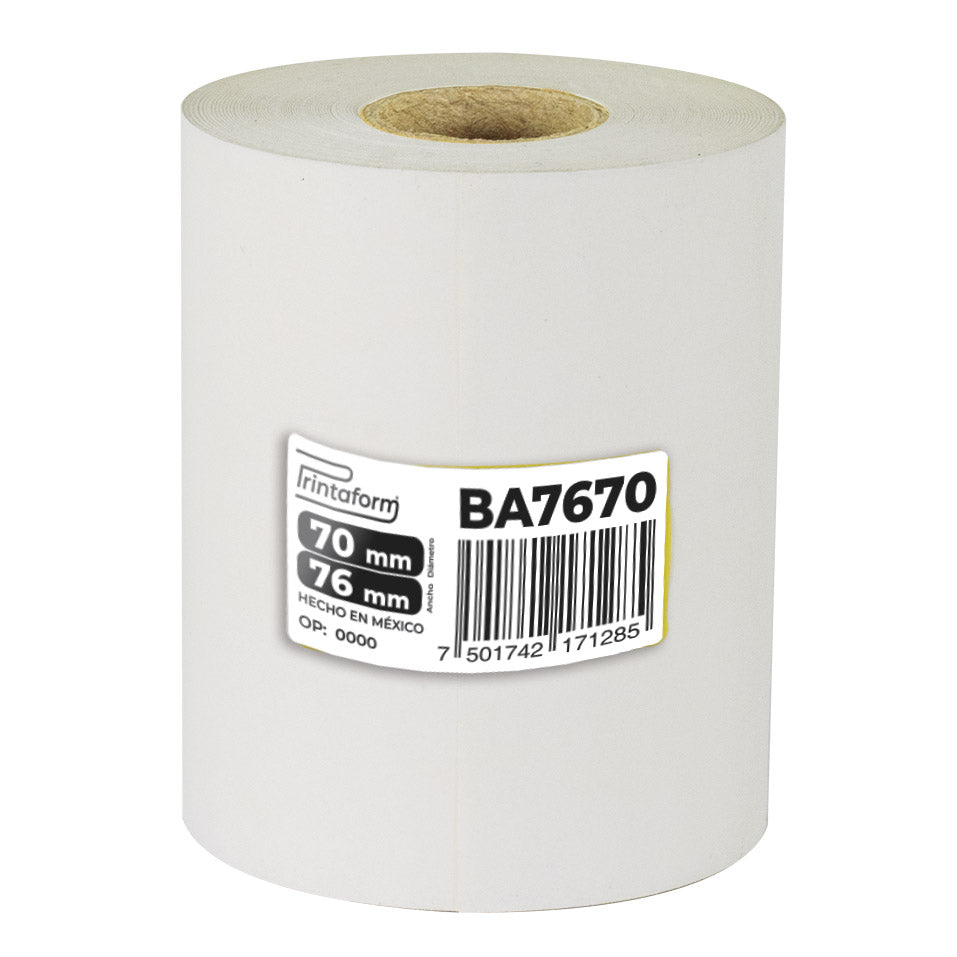 Rollo Bond Autocopiante 76mm x 20m, BA7670