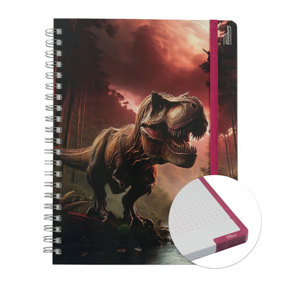 Libreta Profesional Dinosaurios, 100h Rayado Cornell