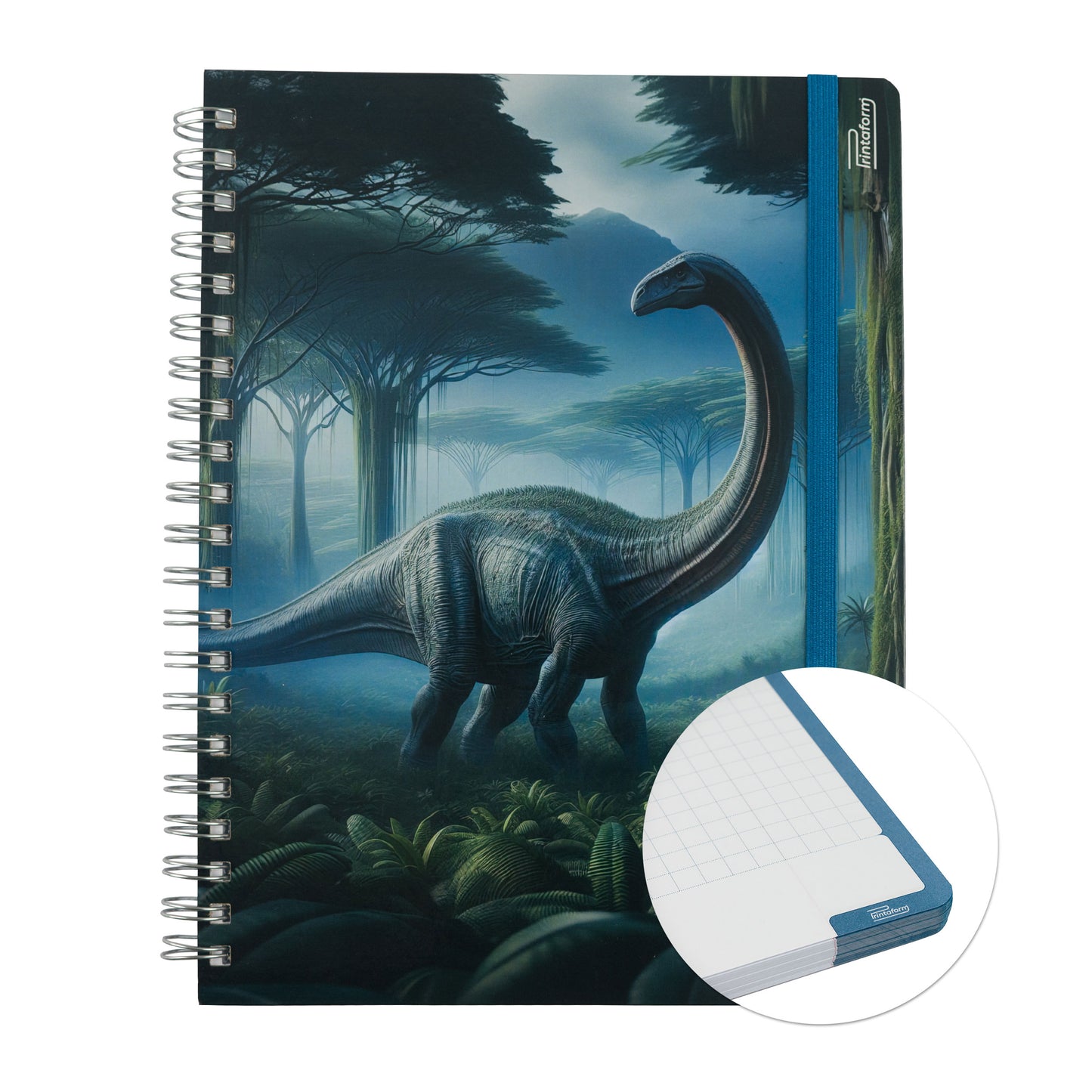 Libreta Profesional Dinosaurios, 100h Rayado Cornell