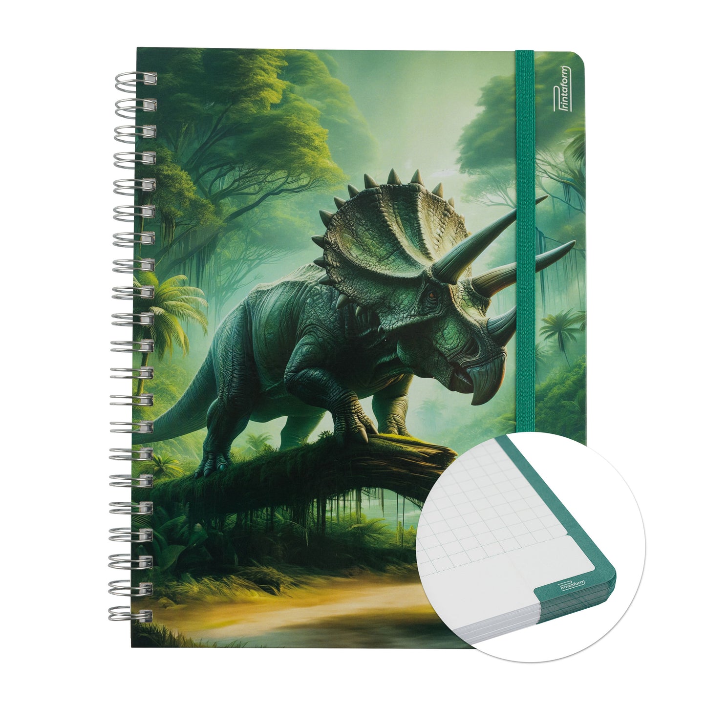 Libreta Profesional Dinosaurios, 100h Rayado Cornell