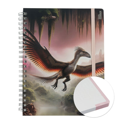 Libreta Profesional Dinosaurios, 100h Rayado Cornell