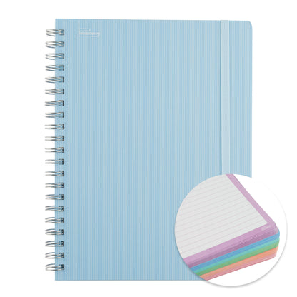Libreta Universitaria Arcoiris Pastel, Profesional pasta dura, 200 hojas