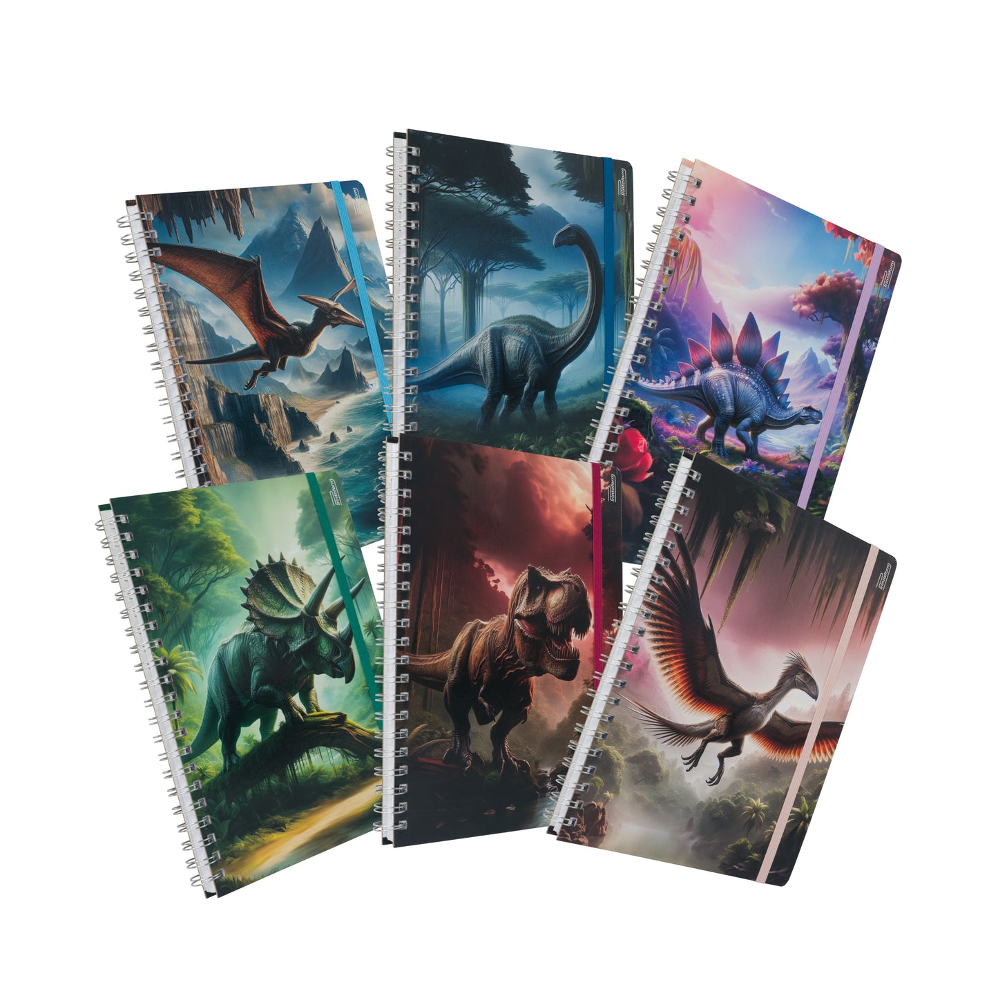 Libreta Profesional Dinosaurios, 100h Rayado Cornell