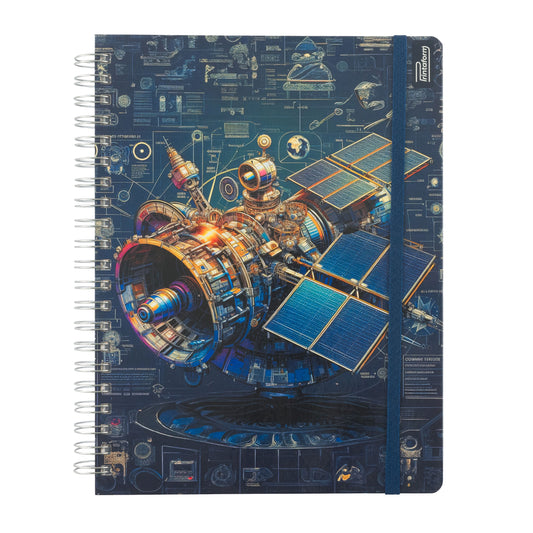 Libreta Universitaria Exploración Espacial Profesional 200h Rayado Cornell