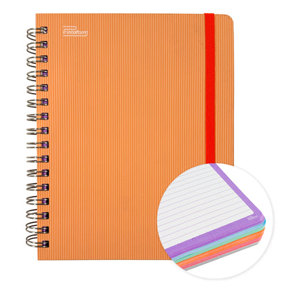 Libreta Universitaria Arcoiris Pastel book, 200 hojas