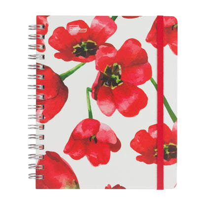 Libreta Floral Book pasta dura, 100 hojas