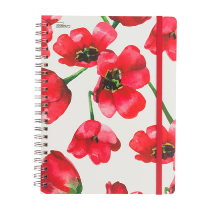 Libreta Floral Profesional pasta dura,100 hojas