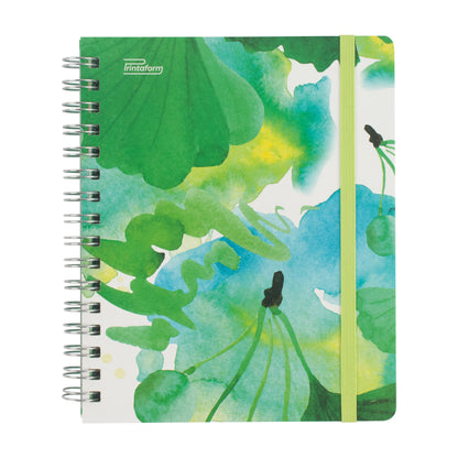 Libreta Floral Book pasta dura, 100 hojas