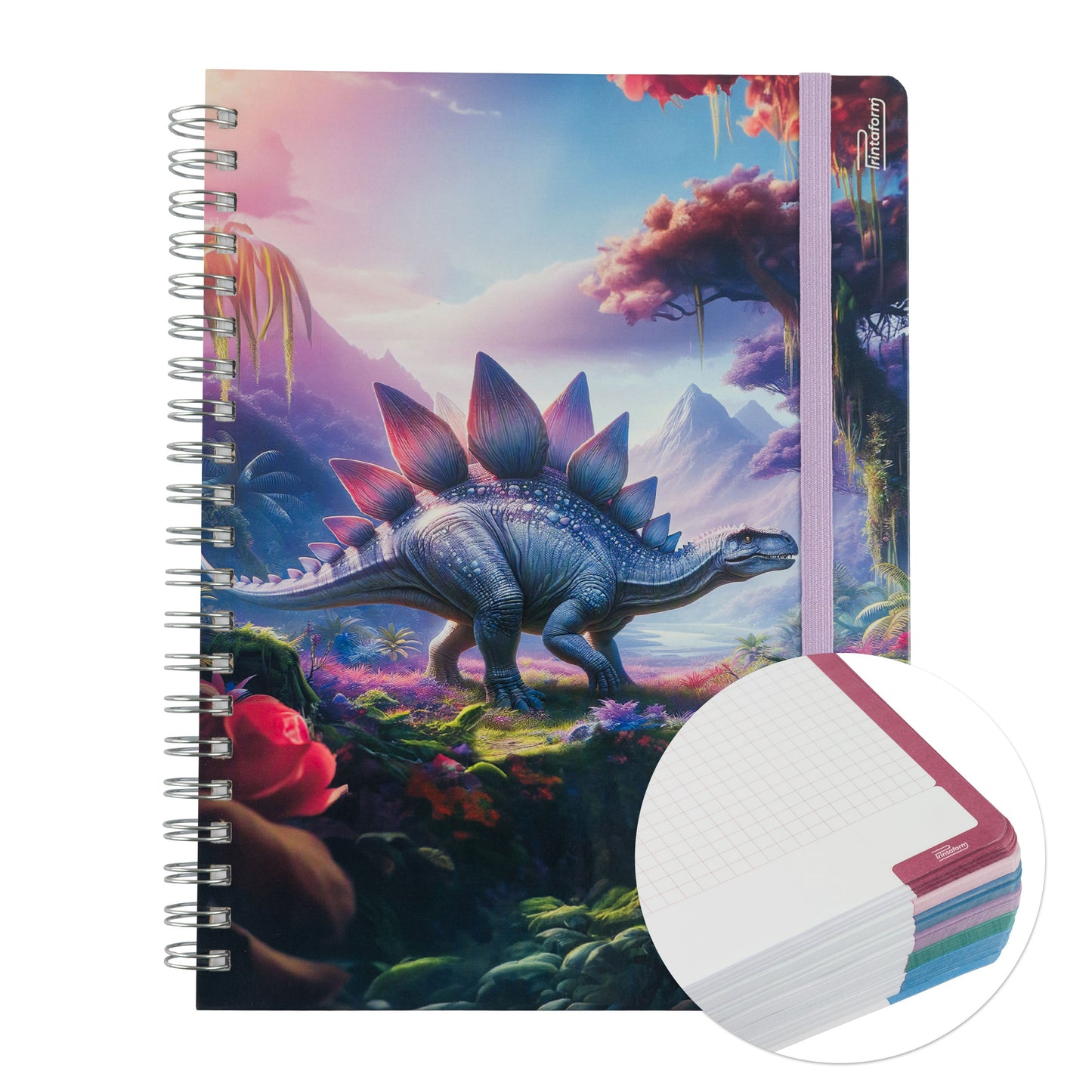 Libreta Profesional Universitaria Dinosaurios 200h Rayado Cornell