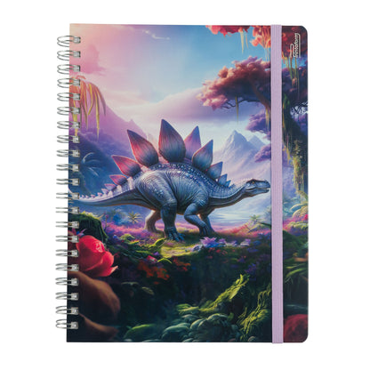 Libreta Universitaria Dinosaurios Profesional 200h Rayado Cornell