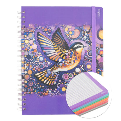 Libreta Profesional Universitaria Aves, pasta dura, 200h