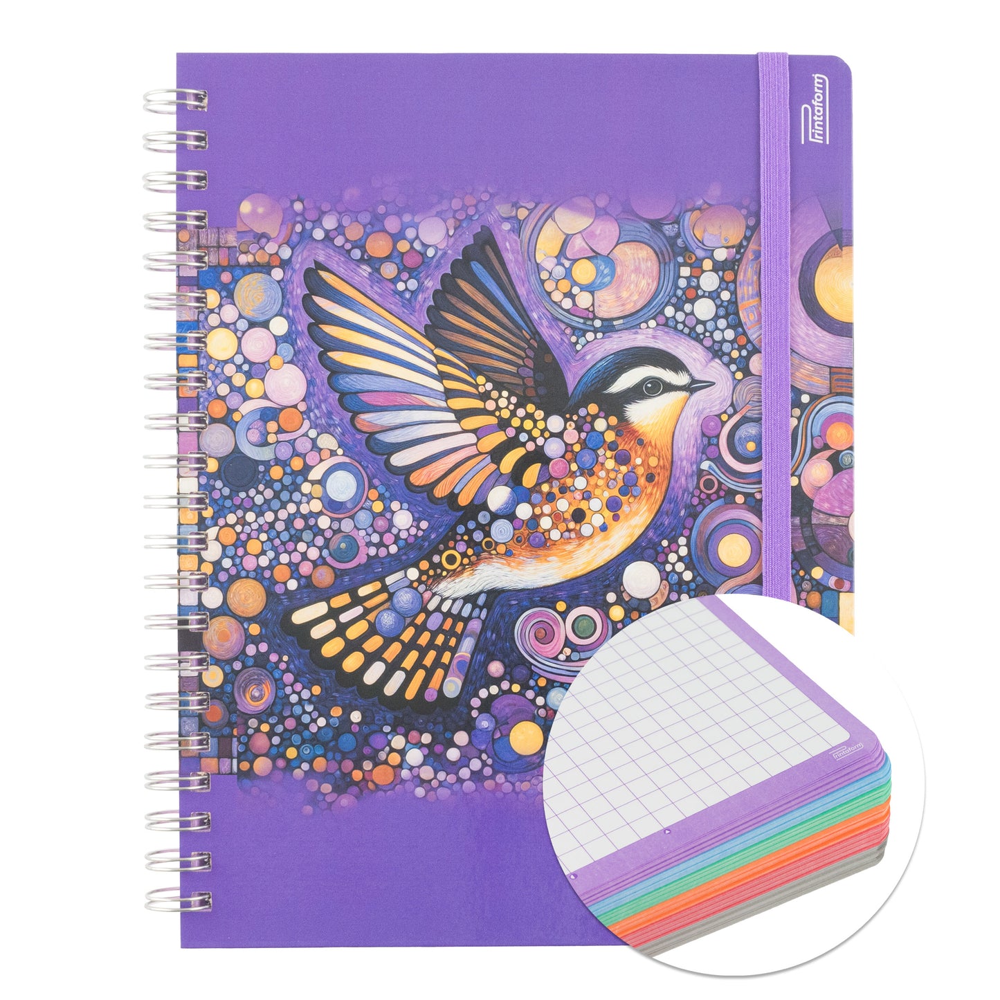 Libreta Profesional Universitaria Aves, pasta dura, 200h