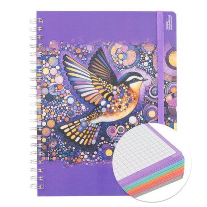 Libreta Profesional Universitaria Aves, pasta dura, 200h