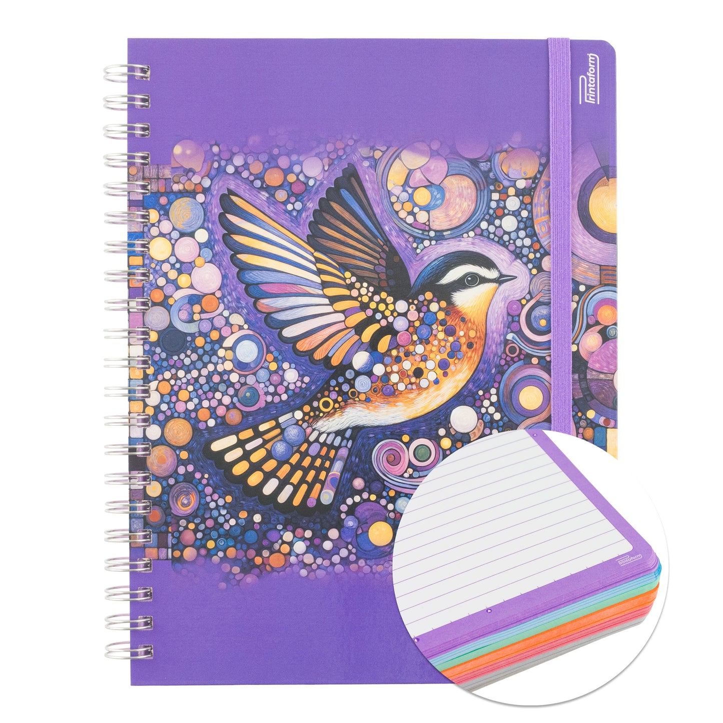 Libreta Profesional Universitaria Aves, pasta dura, 200h