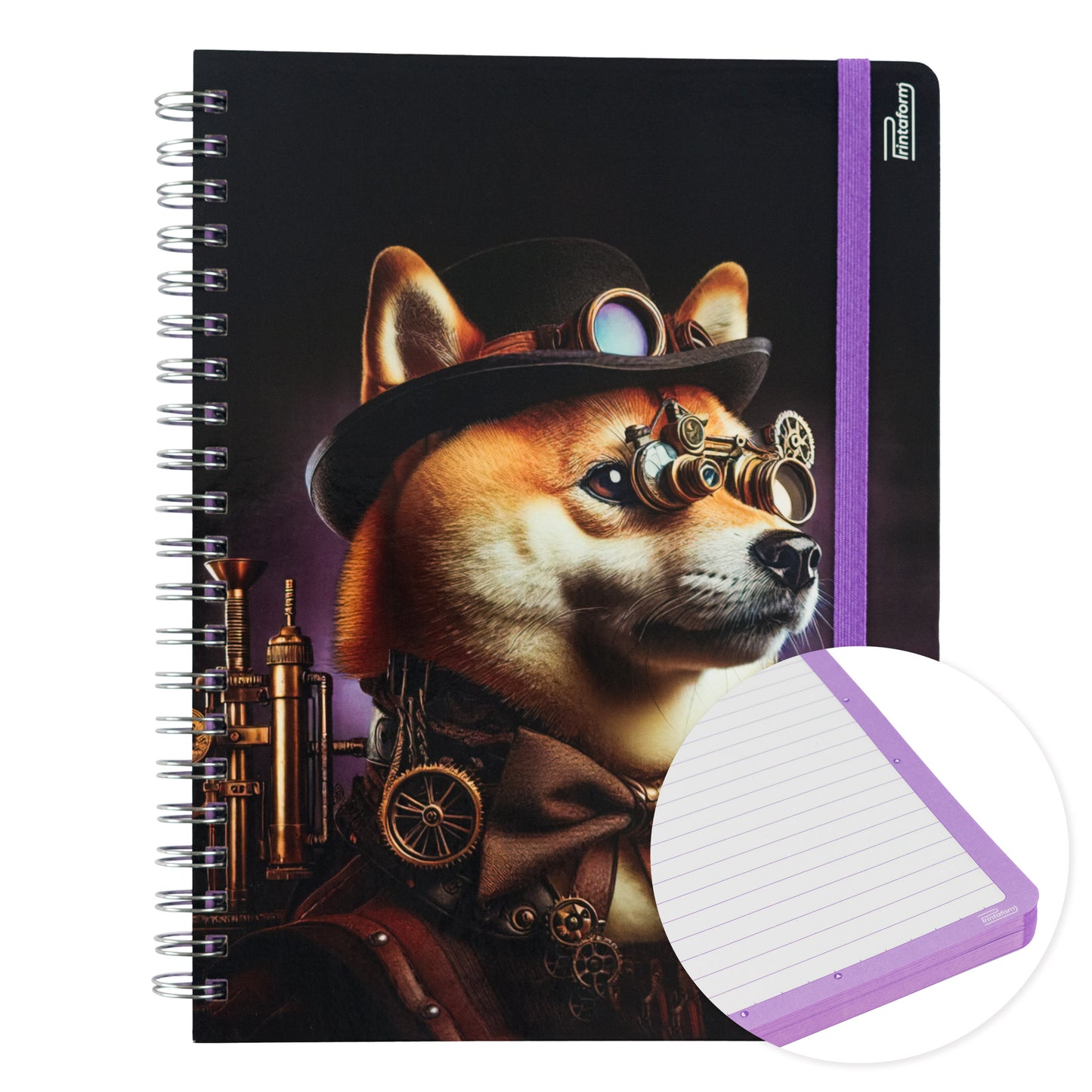 Libreta Mascotas Profesional pasta dura, 100 hojas