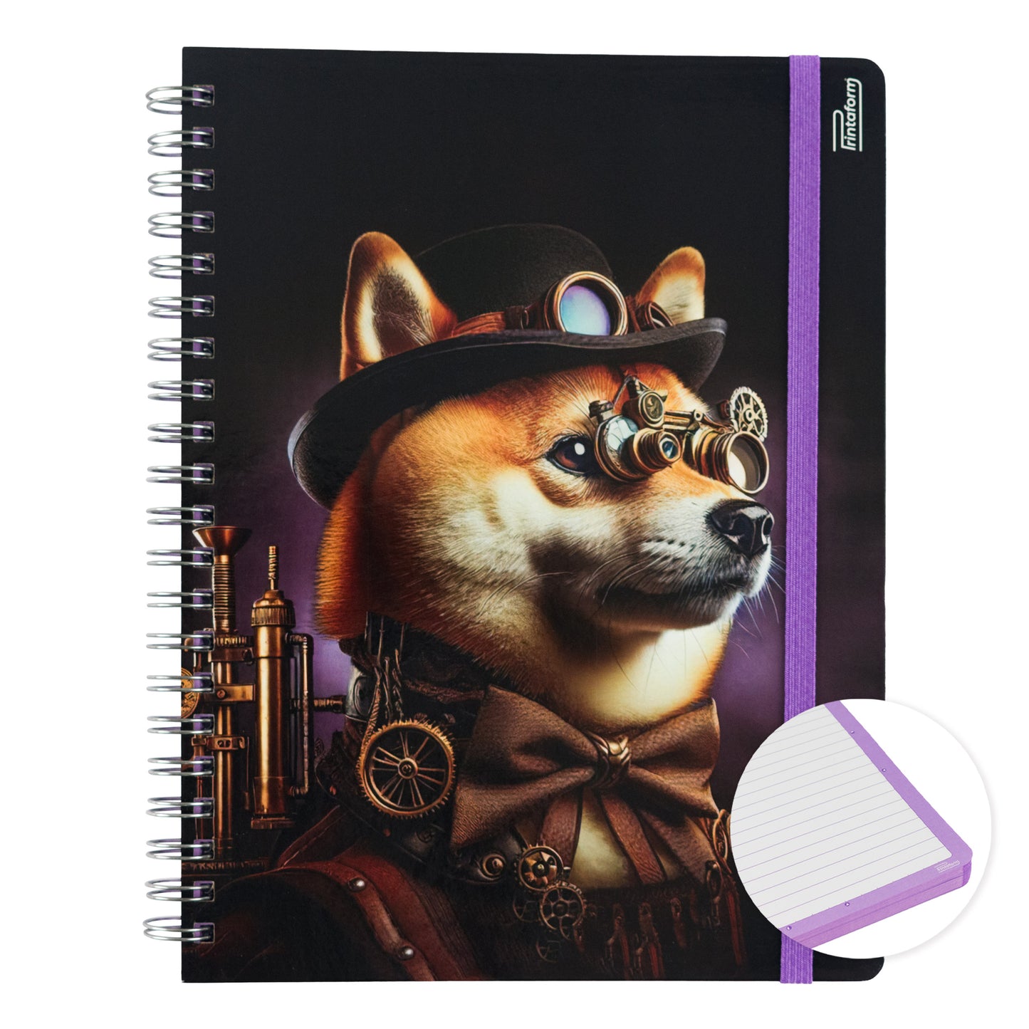 Libreta Mascotas Profesional pasta dura, 100 hojas