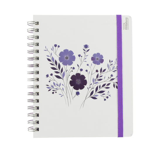 Libreta Floral Book pasta dura, 100 hojas