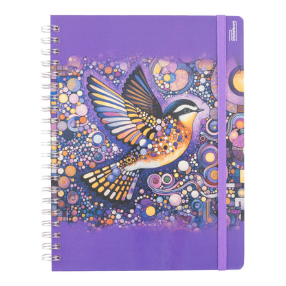 Libreta Profesional Universitaria Aves, pasta dura, 200h