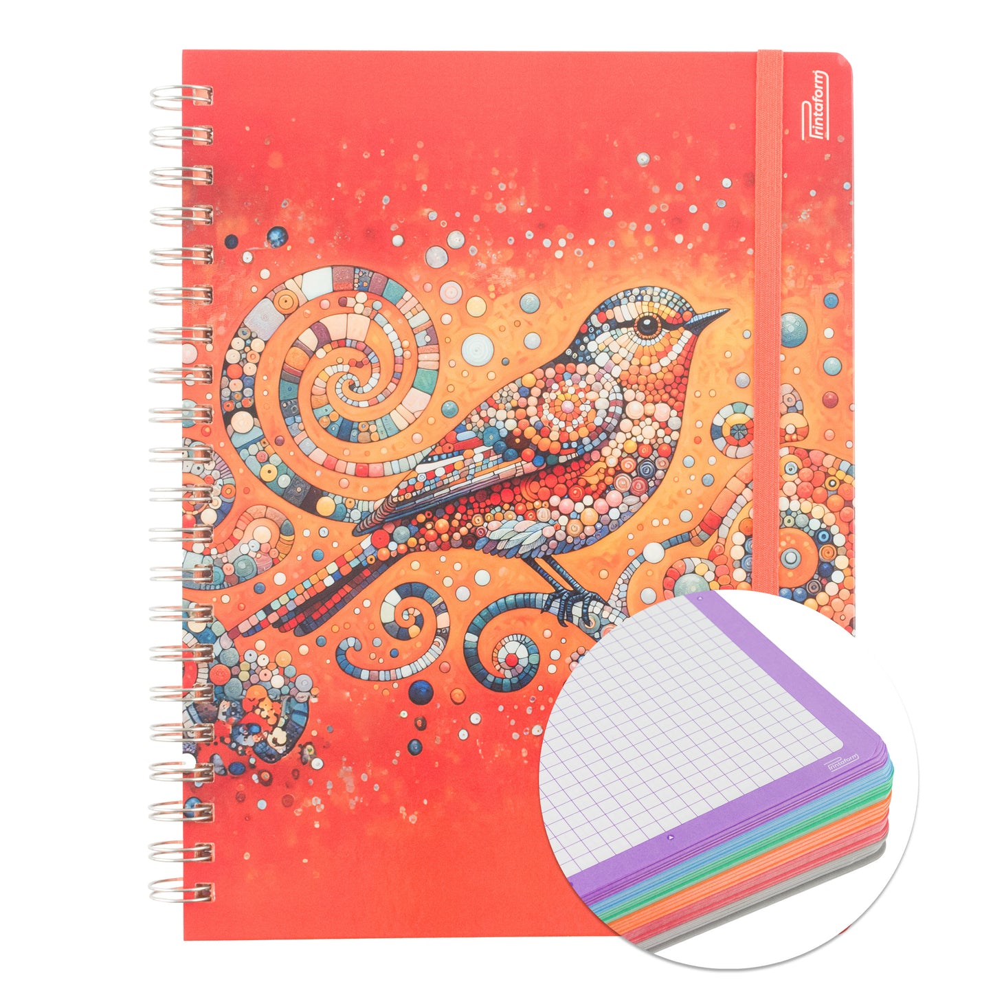 Libreta Profesional Universitaria Aves, pasta dura, 200h