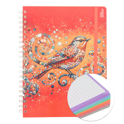 Libreta Profesional Universitaria Aves, pasta dura, 200h