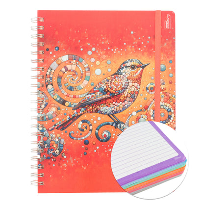 Libreta Profesional Universitaria Aves, pasta dura, 200h