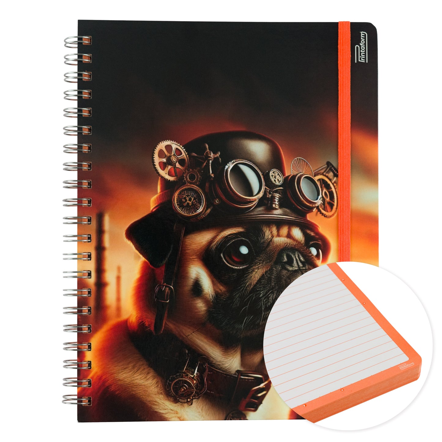 Libreta Mascotas Profesional pasta dura, 100 hojas