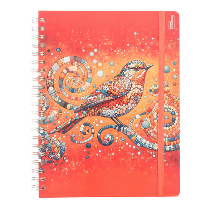 Libreta Profesional Universitaria Aves, pasta dura, 200h