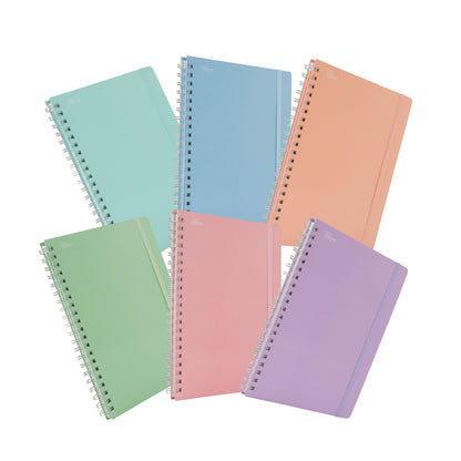 Libreta Arcoiris Pastel Profesional pasta dura, 100 hojas