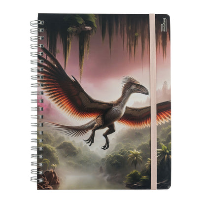 Libreta Profesional Universitaria Dinosaurios 200h Rayado Cornell