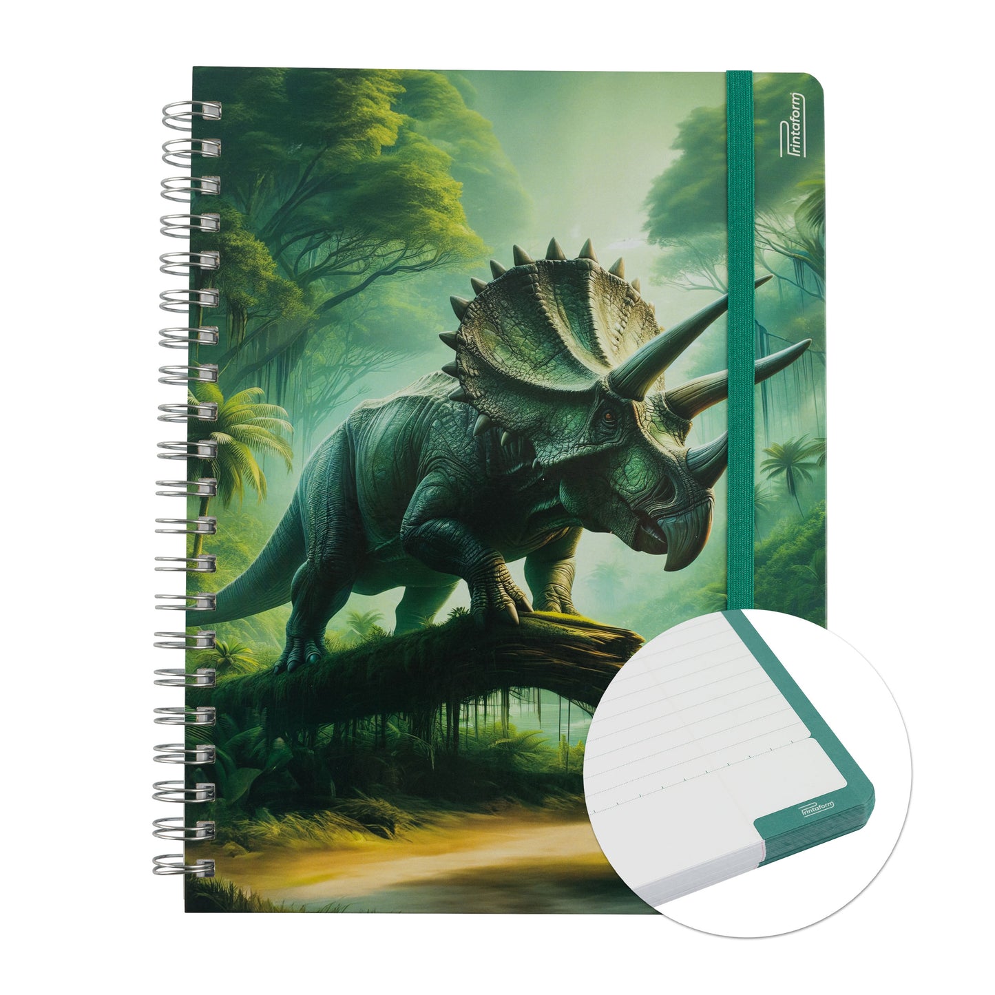 Libreta Profesional Dinosaurios, 100h Rayado Cornell