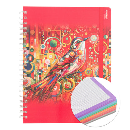 Libreta Profesional Universitaria Aves, pasta dura, 200h