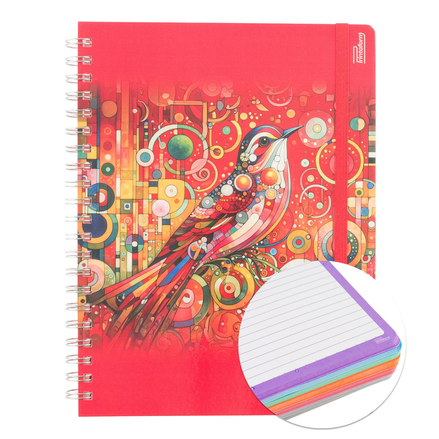Libreta Profesional Universitaria Aves, pasta dura, 200h