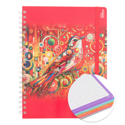 Libreta Profesional Universitaria Aves, pasta dura, 200h