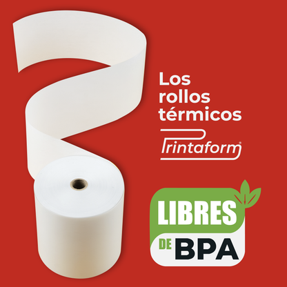 Pack de 12 Rollos Térmicos 79mm x 76m, T8070