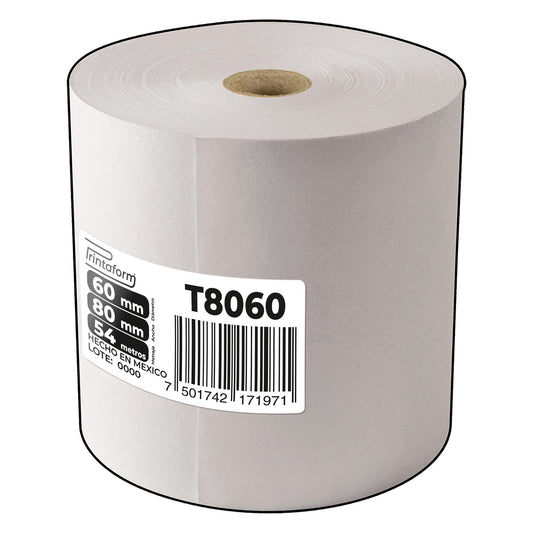 Rollo Térmico T8060, 80mm x 60mm, 54m