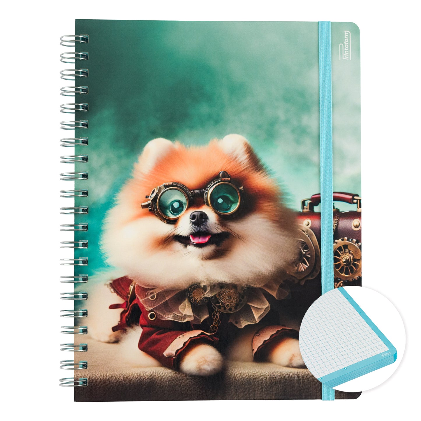 Libreta Mascotas Profesional pasta dura, 100 hojas