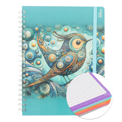 Libreta Profesional Universitaria Aves, pasta dura, 200h